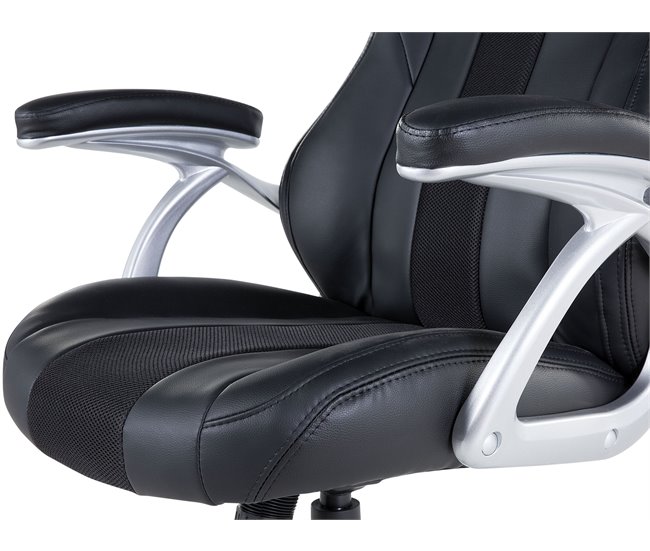 Beliani Cadeira executiva ADVENTURE Preto