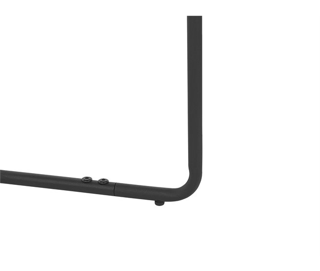 Beliani Mesa de centro MELODY 80x80 Cinza