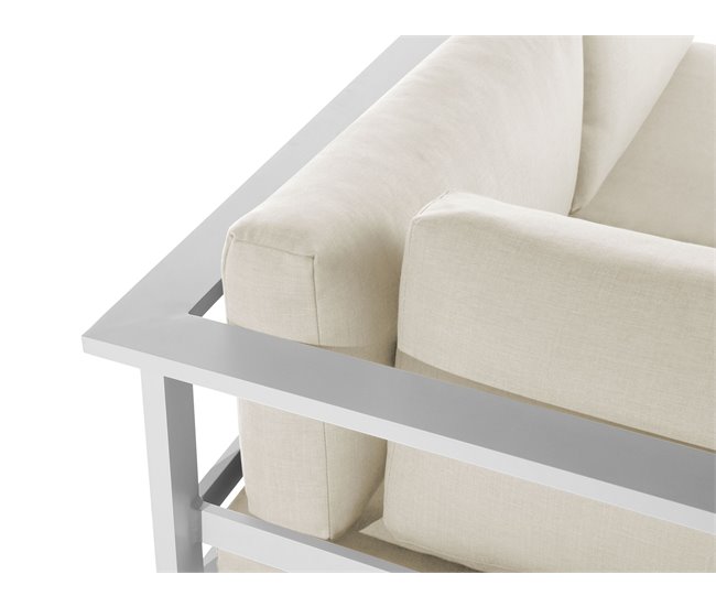 Beliani Conjunto lounge MESSINA Branco