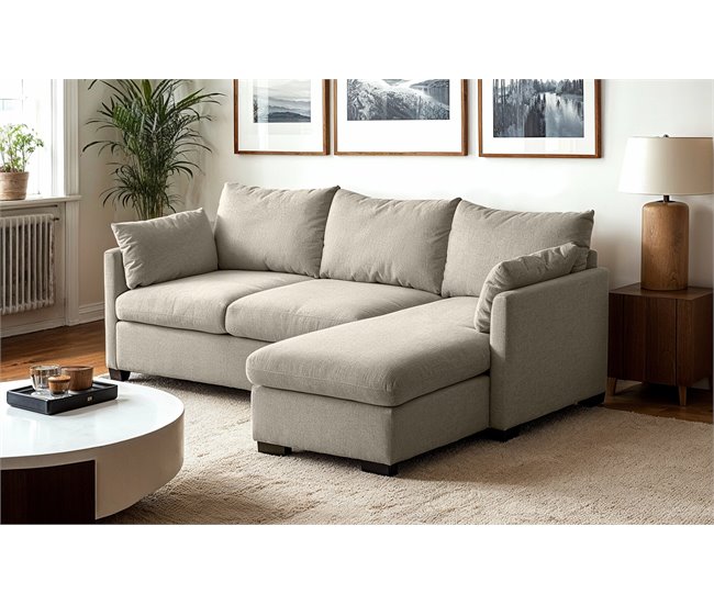 Chaise longue reversível com cama SYCO II Bege