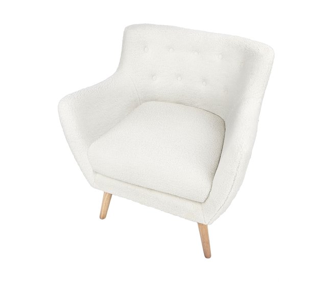 Beliani Poltrona de leitura DRAMMEN Branco