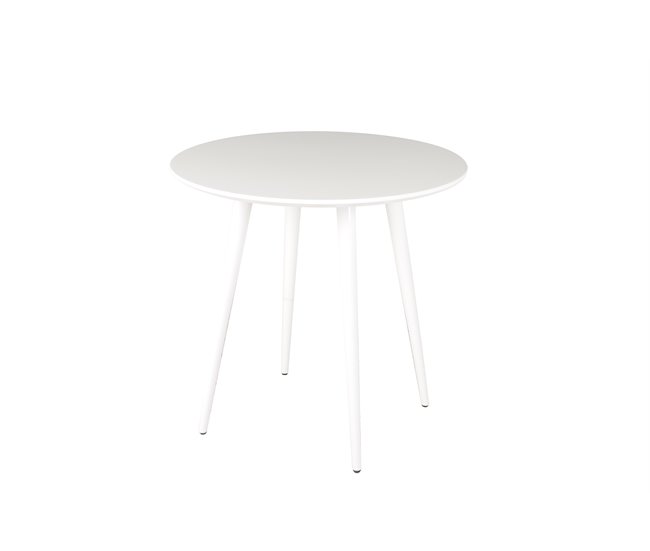 Mesa de cozinha ARO fixa MDF 80x80cm branca Branco