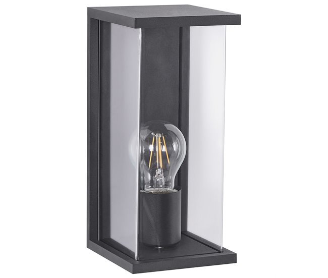 Beliani Iluminação de parede para exterior WAKAL Preto
