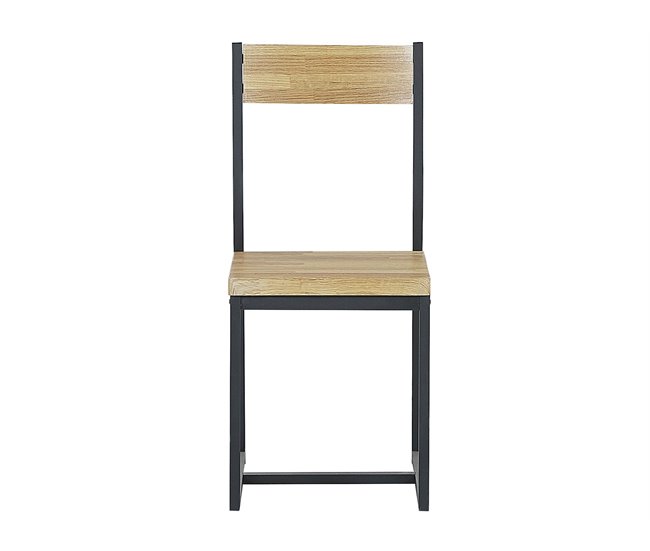 Beliani Conjunto de comedor FLIXTON Castanho