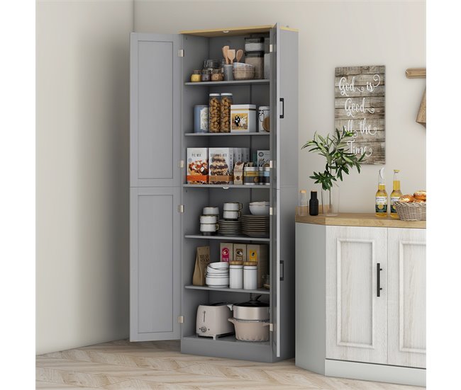 Armário de Cozinha 40 HOMCOM, casa - cozinha Cinza