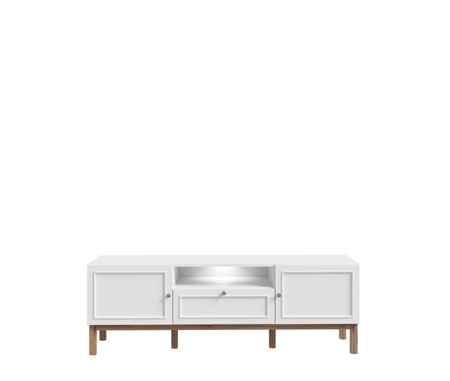 Móvel de TV 159,6cm cinza claro LISZT Cinza Claro