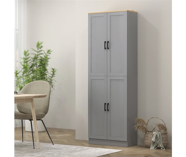 Armário de Cozinha 40 HOMCOM, casa - cozinha Cinza