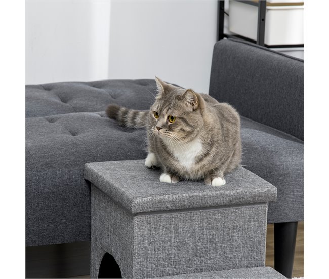 Escada para Animais de Estimação Cinza