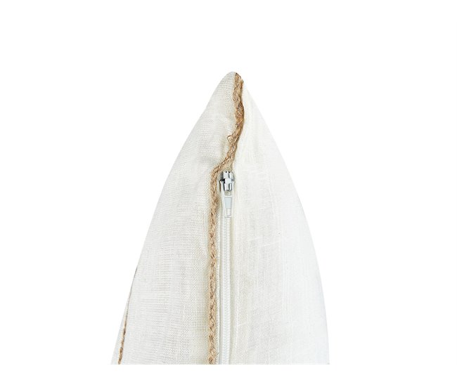 Beliani Almofada decorativa MILAS Branco