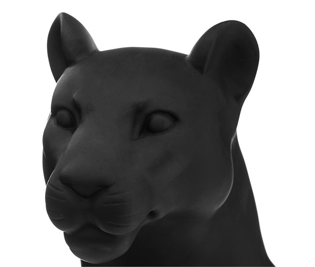 WELL HOME - Estatueta de Pantera de Resina Preto