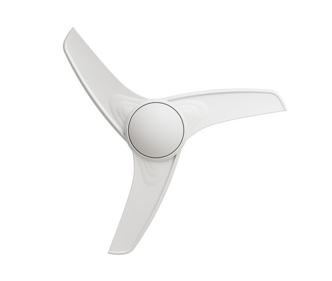 Ventoinha de teto GLADES com pás LED motor DC Branco