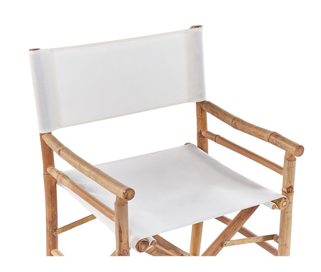 Beliani Cadeira de jardim MOLISE Branco/ Bege