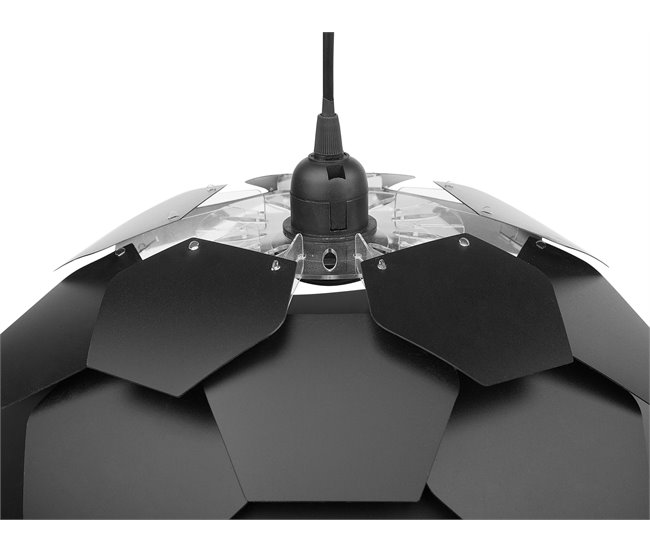Beliani Candeeiro de tecto SEGRE Preto
