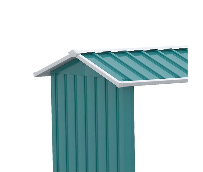 Abrigo para Lenha Aço Galvanizado Outsunny 240 Verde