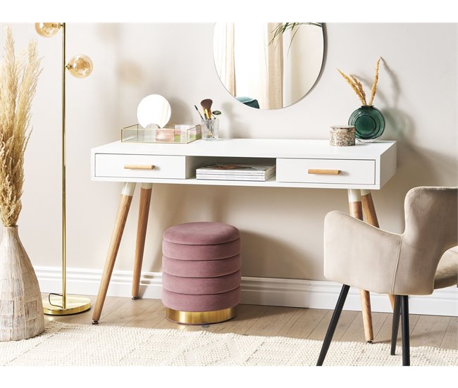 Beliani Secretária FRISCO 120x50 Branco