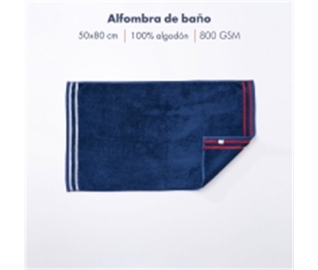 Tapete de banho 100% algodão 800GSM turco tingido El Ganso Azul Marino