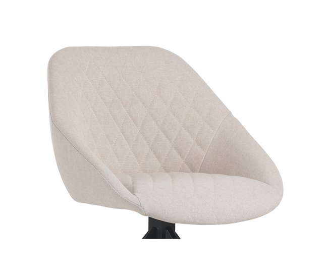 Cadeira de jantar giratória LLAVE Bege