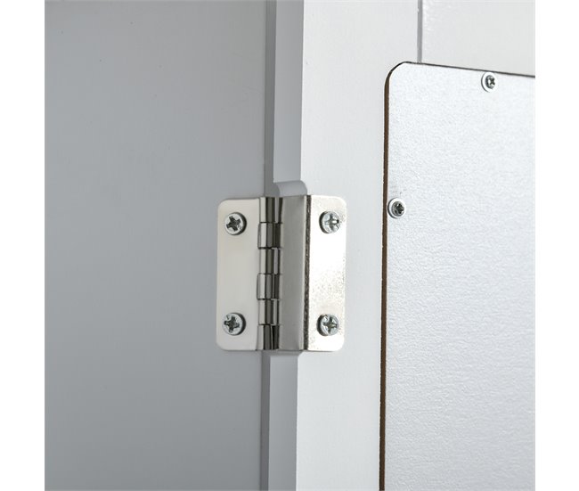 Armário com Espelho para Casa de Banho MDF, vidro kleankin Branco