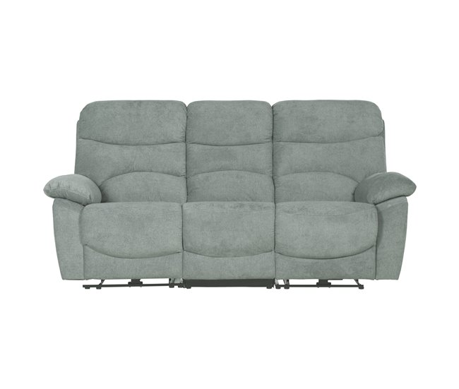 Sofá 3 lugares 2 assentos relax elétricos ESPRIT Verde