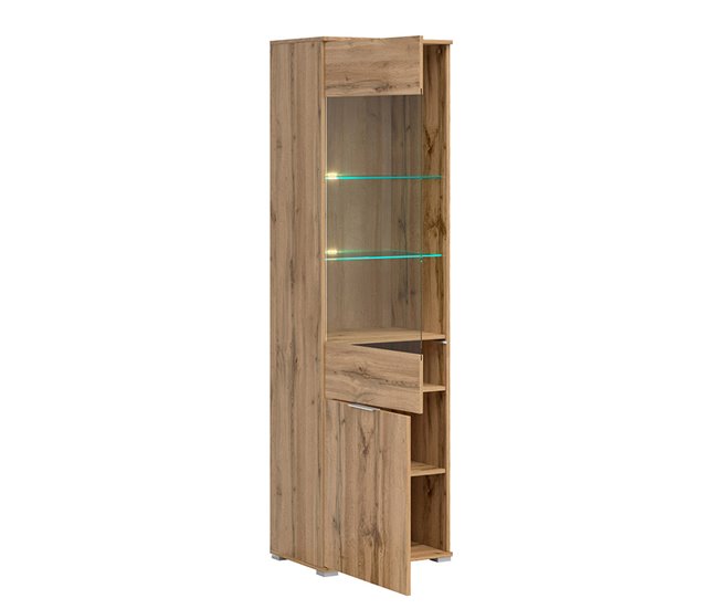 Vitrina Selma 2 portas Madeira