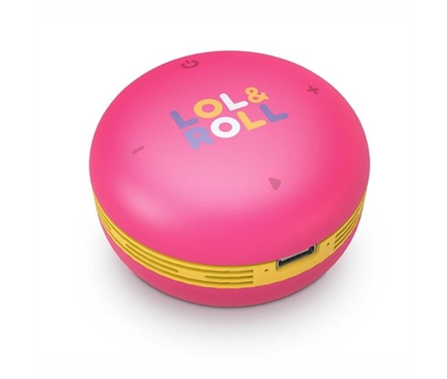 Altifalante Bluetooth Portátil Lol&Roll Pop Rosa