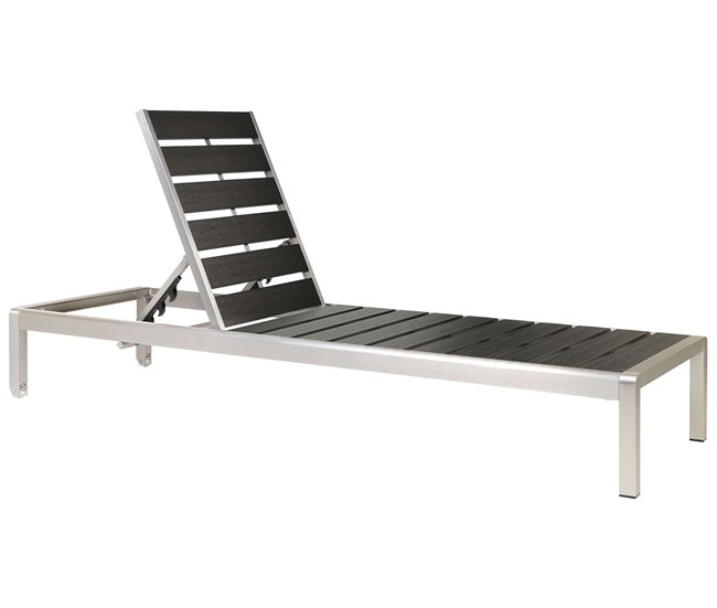 Beliani Cadeira lounge/relax NARDO Branco/ Bege