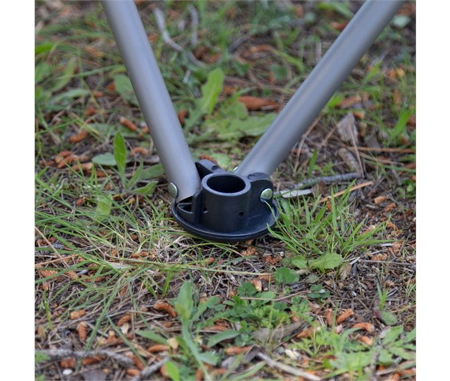 Aktive Pack de 2 cadeiras de praia 5 posições com almofada Preto