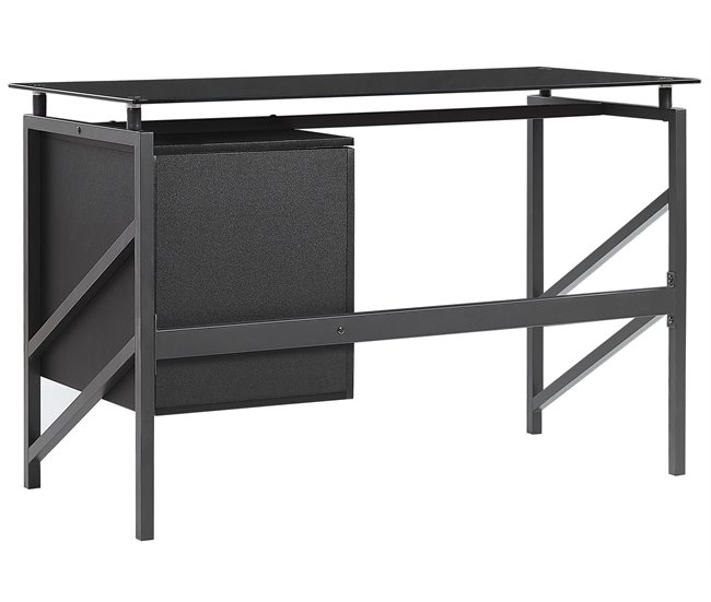 Beliani Secretária MORITON 117x57 Preto