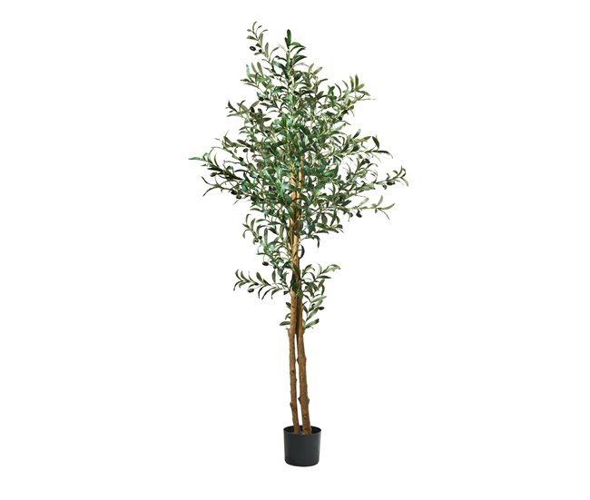 Planta artificial sala de estar e jantar verde 60x60x175 olivo muebles bonitos