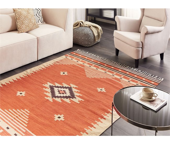 Beliani Kilim GAVAR 160x230 Laranja