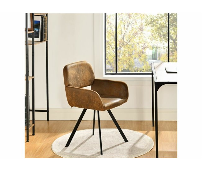 Conjunto de mesa e 4 cadeirões vintage Branco