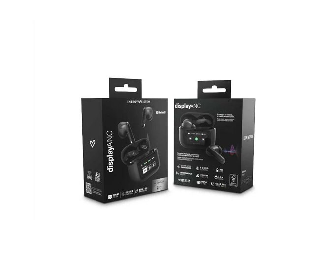Auriculares in Ear Bluetooth Display ANC Graphite TW Multicor
