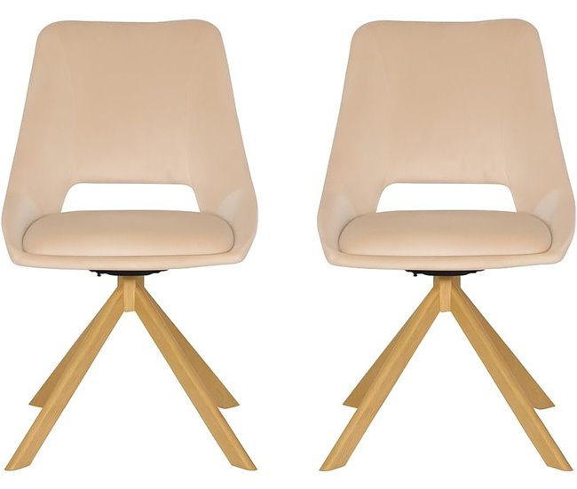 Dupi cadeira de jantar calpe, poltrona estofada em camurça, design moderno, 59x49x83 cm (pacote com 2 unidades, veludo bege)