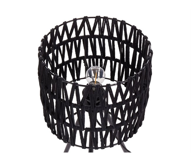 Beliani Candeeiro de mesa CULEBRA Preto