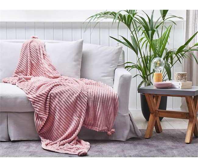 Beliani Manta KAWERI Rosa