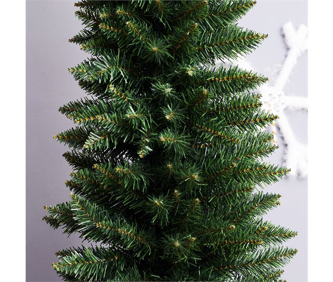 Árvore de Natal PVC, metal e plástico HOMCOM, casa - natal Verde