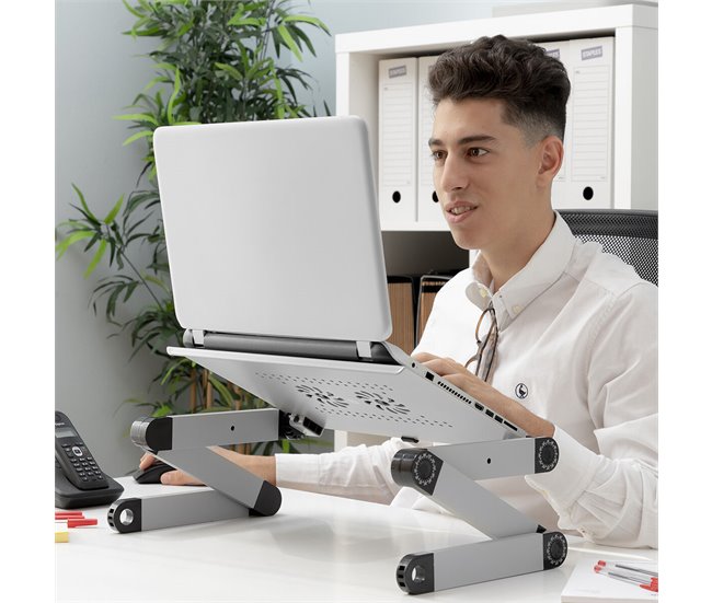 Mesa Multi-Posições Ajustável para Portáteis Branco