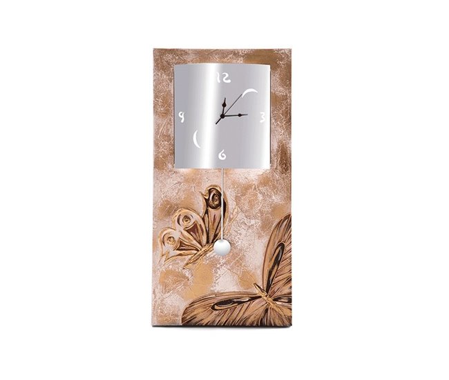  Relógio artesanal Butterflies Dourado