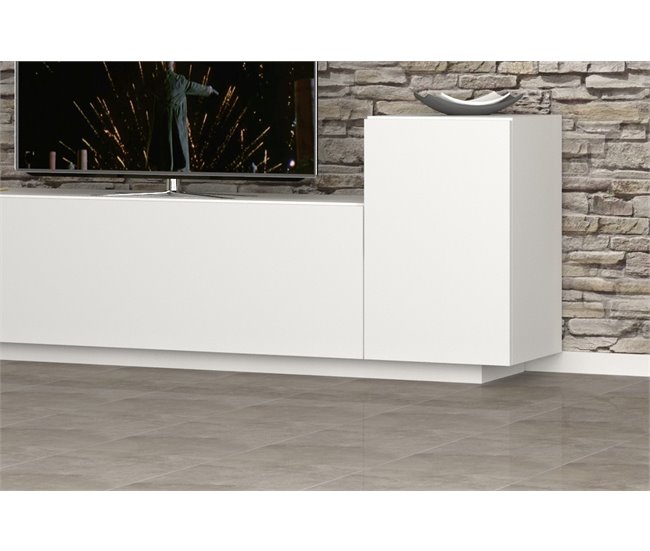 Compacto de TV VENUS cor branca 200cm Branco