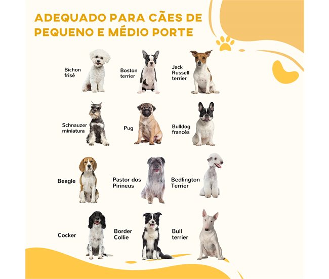 Barreira de Segurança Cães MDF PawHut Castanho