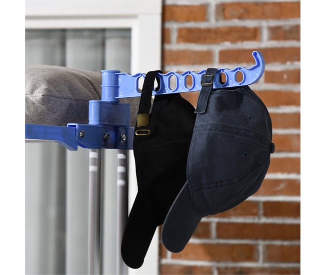 Estendal de Roupa Aço e PP HOMCOM, loja de ferragens - lavanderia Azul