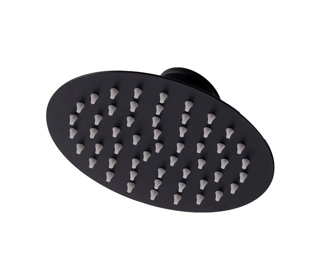 Sined SOLE BIANCA Chuveiro curvo de polietileno HD aquecido por energia solar com lavagem dos pés, Branco Branco