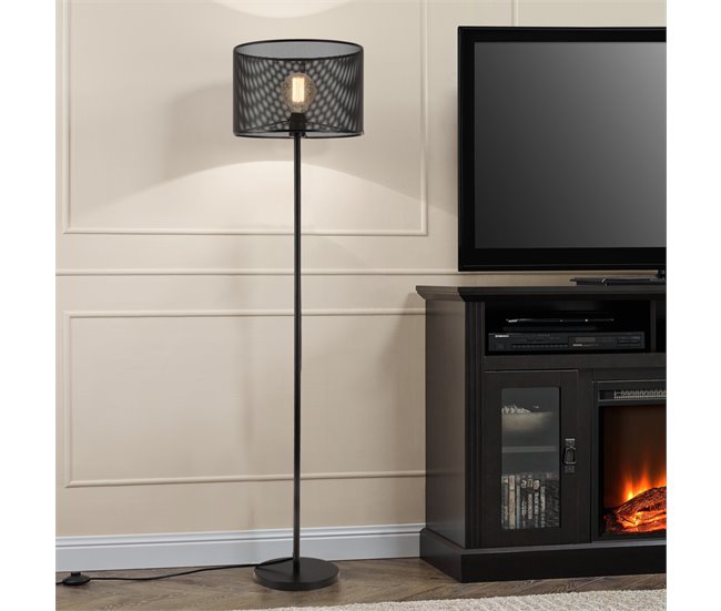 Candeeiro de pé Arensburg design moderno [lux.pro]. Preto