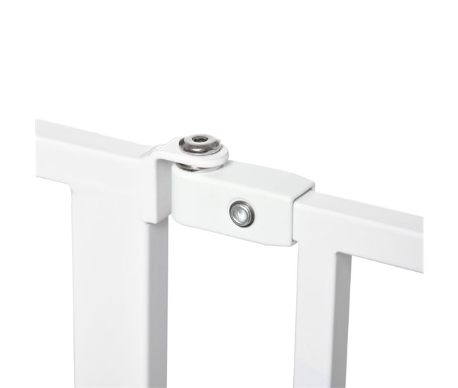 Barreira de Segurança Aço e ABS PawHut Branco