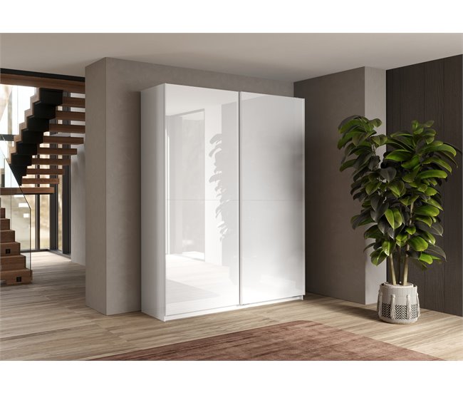 Roupeiro SWING portas deslizantes branco Branco