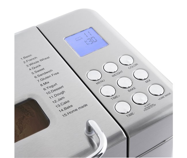 Máquina de fazer pão Bake440 H.koenig Cinza