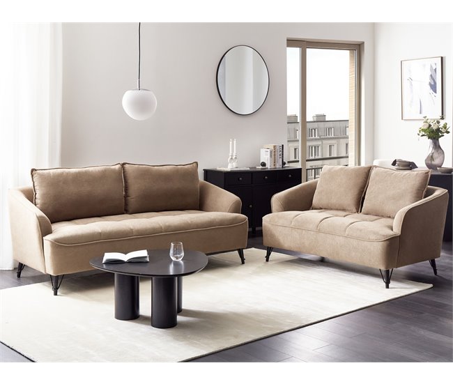 Beliani Conjunto de sofás HOBRO Branco