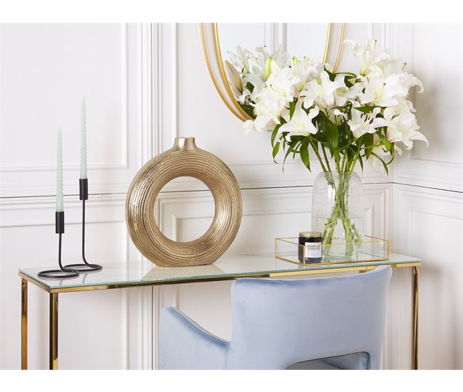 Beliani Jarro decorativo COMAL Dourado