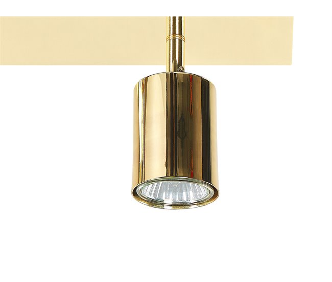 Beliani Iluminação de tecto TIGRIS Dourado