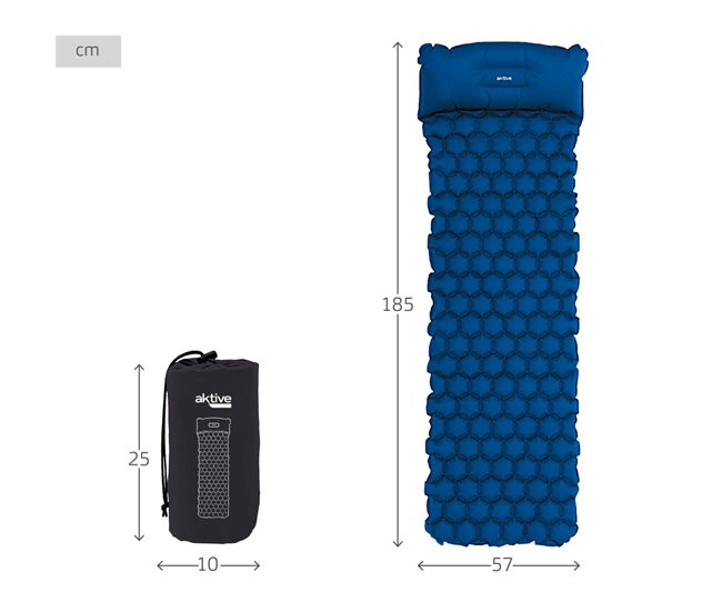 Aktive Tapete inflável ultraleve azul Azul